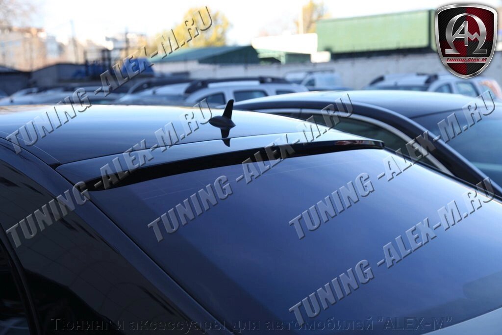 Спойлер на заднее стекло под окрас для Mercedes w221 от компании Тюнинг и аксессуары для автомобилей "ALEX-M" - фото 1