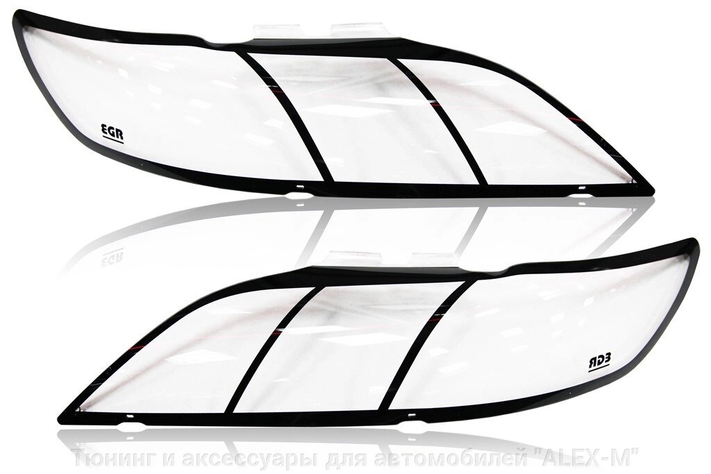 Защита передних фар прозрачная для Toyota Camry 2006-2008 от компании Тюнинг и аксессуары для автомобилей "ALEX-M" - фото 1