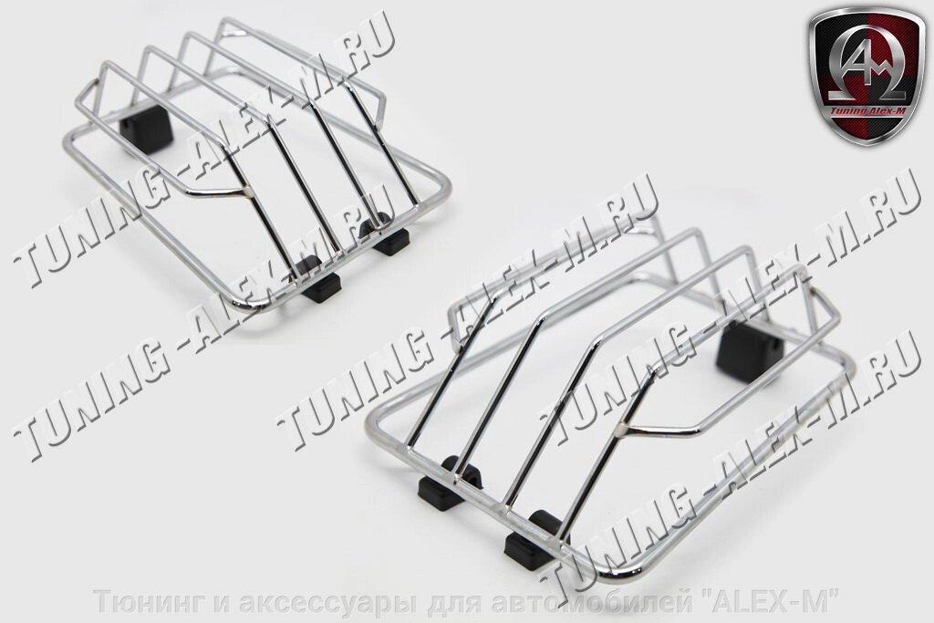 Защита поворотников "корзинки" в крыльях из нержавеющей стали (Уценка) для Mercedes G463 от компании Тюнинг и аксессуары для автомобилей "ALEX-M" - фото 1