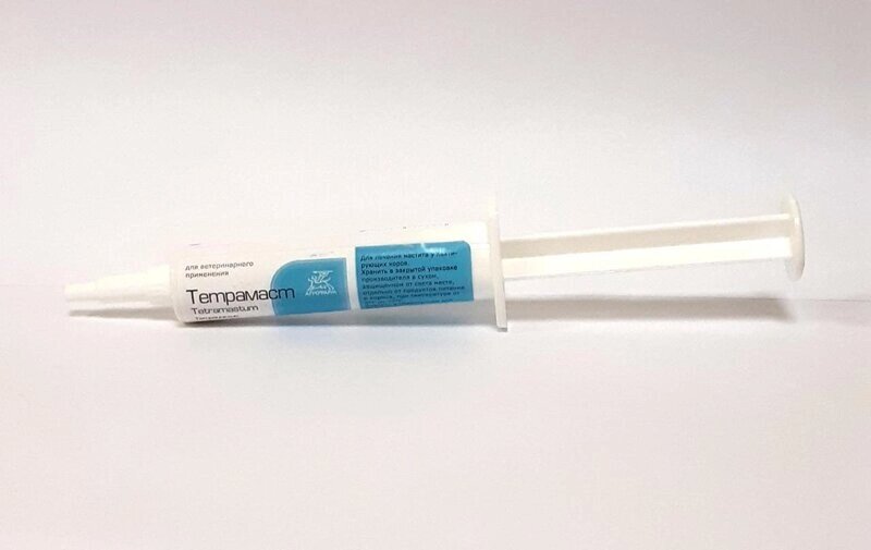 Антибиотик Тетрамаст 100мл шприц-тюбик от компании ООО "ВЕТАГРОСНАБ" - фото 1