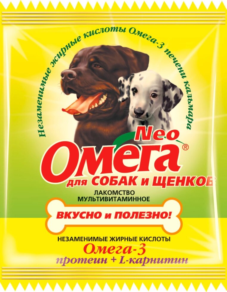 Мультивитаминное лакомство Омега Neo для собак таб от компании ООО "ВЕТАГРОСНАБ" - фото 1