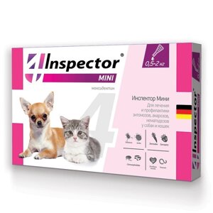 Капли Инспектор mini для котят и щенков 0,5-2 кг