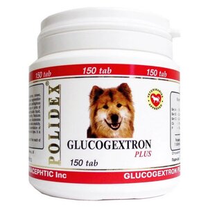 Витамины Полидекс Глюкогекстрон плюс собакам 150 таб