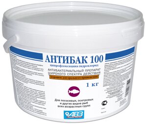 Антибактериальное средство Антибак 100 для рыб ведро 1 кг