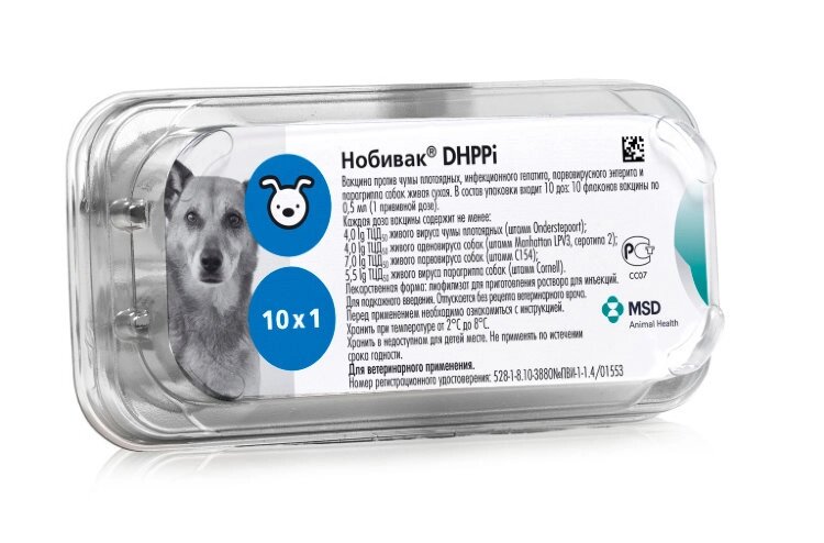 Вакцина Нобивак DHPPI 1доза (728001095) купить в Ростове-на-Дону за 1495 руб