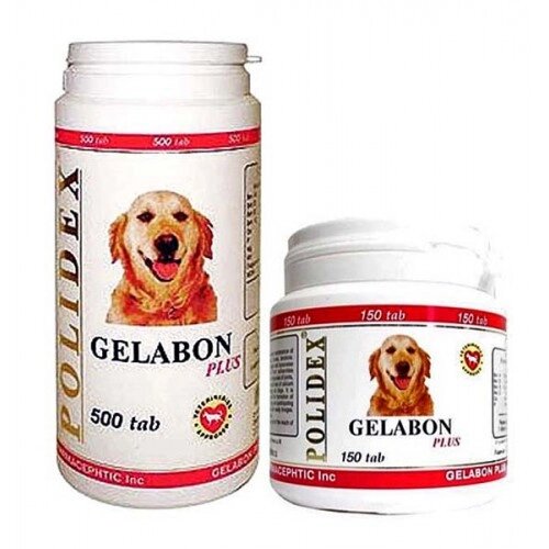 Витамины Полидекс Гелабон Плюс собакам укрепление суставов 150 таб от компании ООО "ВЕТАГРОСНАБ" - фото 1