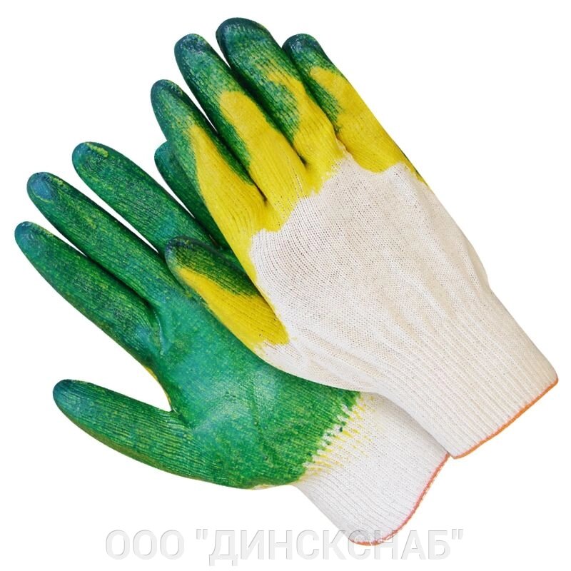Перчатки с двойным латексным покрытием от компании ООО "ДИНСКСНАБ" - фото 1