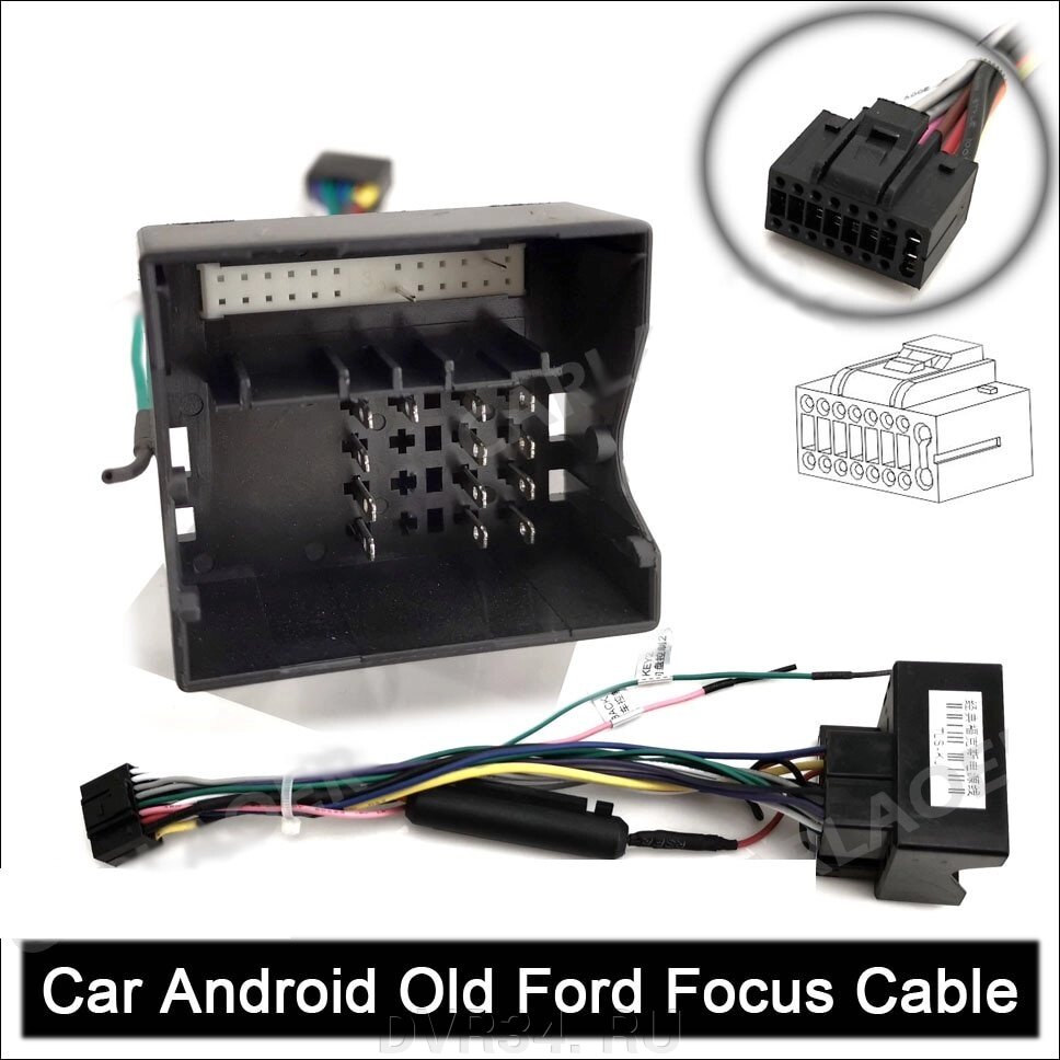 Переходник Ford Focus для магнитол Android ##от компании## DVR34. RU - ##фото## 1