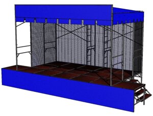 Сцена 6х4 метра (сборно-разборная)