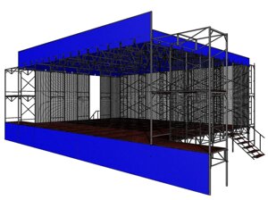 Сцена 12х10 метров (сборно-разборная)