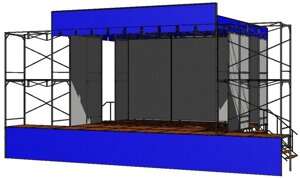 Сцена 7х5 метров (сборно-разборная)