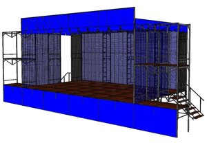 Сцена сборно-разборная 10х6 ТОП