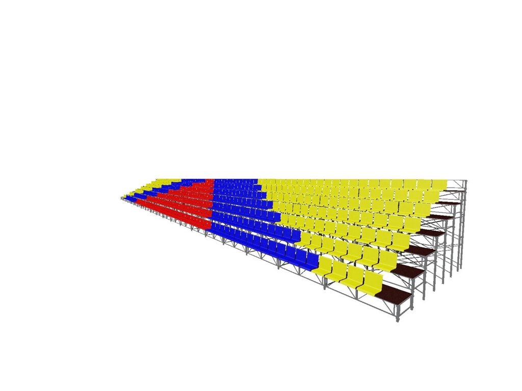 Трибуна от компании ООО "Вест" - производство сценических конструкций - фото 1