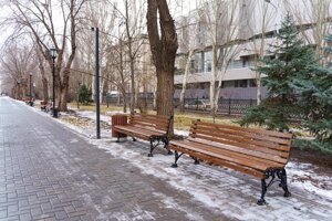 Диван парковый ЦАРИЦА 2 метра на 2 опорах в Волгоградской области от компании ЗВЕЗДА