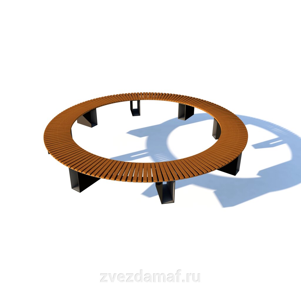 Скамейка радиус круг от компании ЗВЕЗДА - фото 1