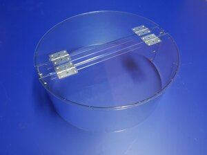 Круглая витрина из прозрачного пластика для мармелада. Качественные витрины опт, розница.