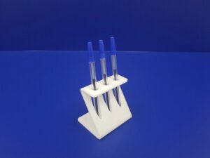 Подставка для ручек карандашей кистей 3 секции ( Z-образные, цвет белый)