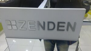 Табличка из зеркального акрила"ZENDEN"