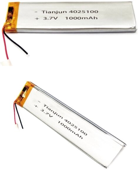 Аккумулятор Li-Po 3.7v 1000mah модель 4025100 от компании KSLV-приборы для сдерживания сельскохозяйственных животных и собак - фото 1