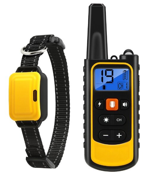 Электронный ошейник D10. Желтый от компании KSLV-приборы для сдерживания сельскохозяйственных животных и собак - фото 1