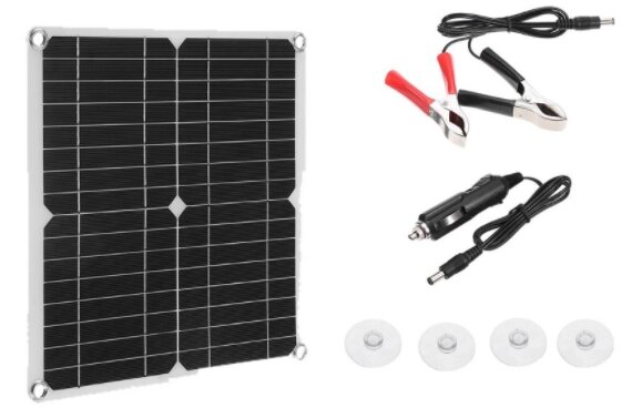 Электропастух. Солнечная панель гибкая 12 вольт 15 ватт от компании KSLV-приборы для сдерживания сельскохозяйственных животных и собак - фото 1