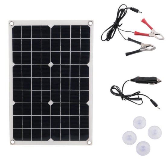Электропастух. Солнечная панель гибкая 12 вольт 20 ватт от компании KSLV-приборы для сдерживания сельскохозяйственных животных и собак - фото 1