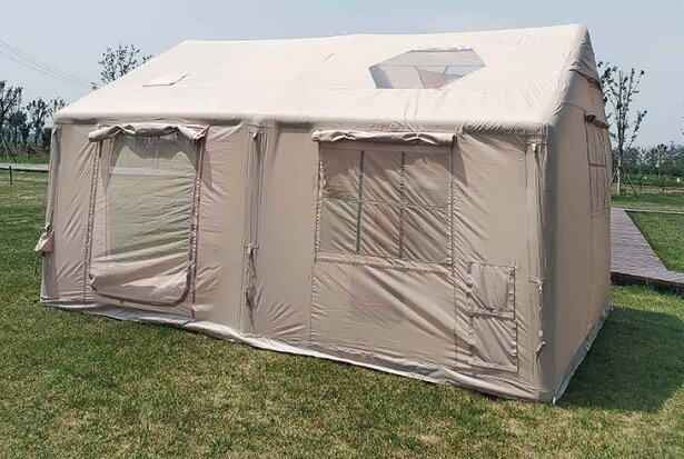 Надувная палатка 4*3*2. 14м. кв. Двухкомнатная от компании KSLV-приборы для сдерживания сельскохозяйственных животных и собак - фото 1