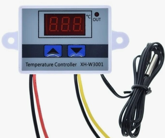 XH-W3001 Цифровой контроллер с датчиком температуры от компании KSLV-приборы для сдерживания сельскохозяйственных животных и собак - фото 1