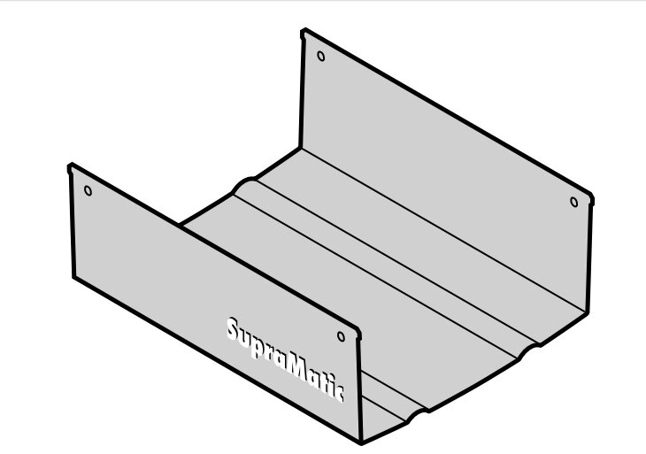 Алюминиевая крышка (серия 2/серия 3) приводов SupraMatic H/HT секционных ворот Hormann, 438578 от компании Всем Ворота - фото 1
