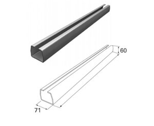 Балка прокатная 71х60х3,5 L=5м DoorHan для откатных ворот, DHS71/M5