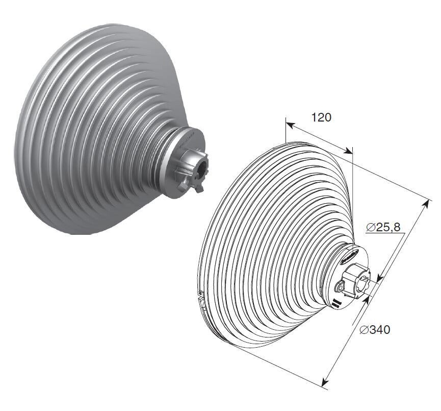 Барабан DoorHan для вертикального подъема  H=8560 мм, 11012 от компании Всем Ворота - фото 1