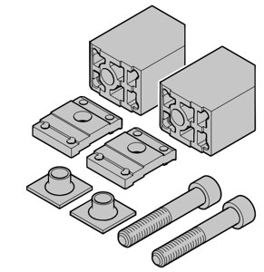 Комплект: накладка Basic (2 шт.) для RSB22 для секционных ворот Basic (Hormann), 635768
