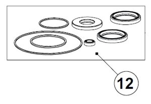 Комплект резиновых уплотнителей редуктора привода промышленных ворот ALUTECH, TR400.12-F (TR230.12-F)