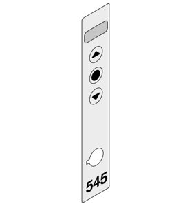 Лицевая пленка крышки корпуса блока управления 545 для промышленных приводов секционных ворот Hormann, 4514326