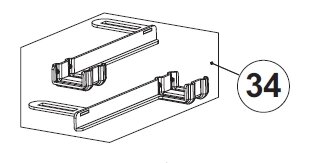 Набор кронштейнов конечных положений для магнитов привода RTO ALUTECH, RTO.34-F ##от компании## Всем Ворота - ##фото## 1