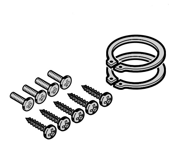 Пакет с крепежными винтами (1:1,3) промышленных приводов WA 300S4 для секционных ворот Hormann, 4546885 от компании Всем Ворота - фото 1