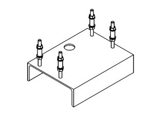 Площадка монтажная DoorHan для привода Sliding-3000, DHSL3000-BASE