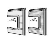 Секция калитки Hormann двустенная, 500,с остеклением типа A, 3044890