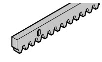 Стальная зубчатая рейка M4, 1000  30  12 mm привода STA 400, 438759, с 01.09.2009