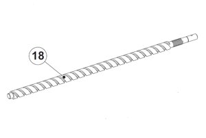Винт ходовой привода серии AM-5000 ALUTECH, ASW. 5013-F