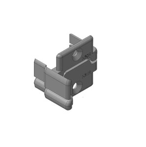 Заглушки DoorHan алюминиевых Ц-профилей створки калиток секционных ворот (Петли слева или справа), K30L