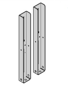 Комплект для крепления рамы направляющих промышленных приводов SupraMatic H/HT секционных ворот Hormann, 637141
