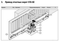 Привод откатных ворот STA 60