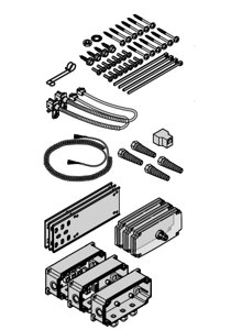 Комплект для подкл. 8K2/VL1/2, IP65, WA400 блоков упр. A/B445, A/B 460, B460FU секц. ворот Hormann,637233 (109), 637233