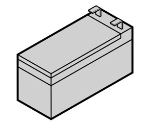 Аккумулятор 12 В, 1,2 Ач для противопожарной защиты промышленных секционных ворот Hormann, 637684