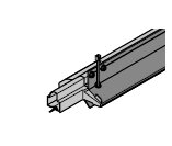 Профиль порога для ворот, 120 мм Hormann, 4015630 (4005124)
