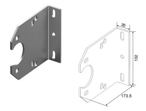 Кронштейн подшипника DoorHan опорный, SPV5144M