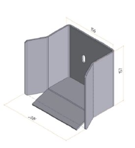 Ловитель DoorHan нижний без кронштейна для балки 138х144х6 мм, DHS20240-01
