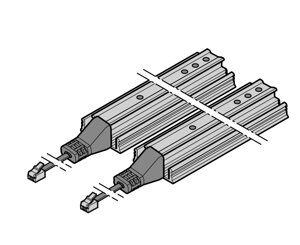 Световая решетка HLG, передатчик и приемник, длина 2500 мм промышленных секционных ворот Hormann, 638467