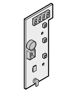 Плата дисплея блока управления 545 для промышленных приводов секционных ворот Hormann 4514333